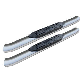 Raptor Series® 1603-0371 - 5" OE Style Cab Length Polished Oval Curved Step Bars