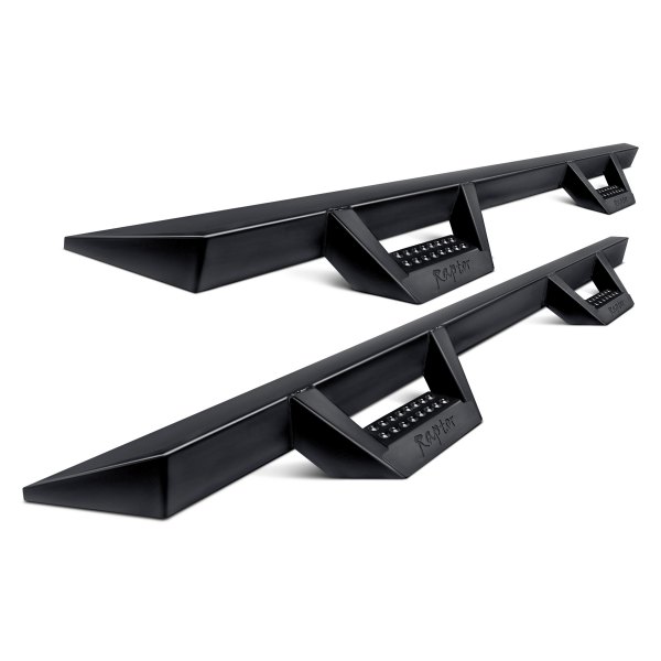 Raptor Series® - 3" Cab Length Black Drop Steps