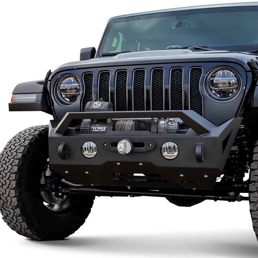 Raptor Series® Jeep Gladiator 2022 Magnum™ Stubby Black Front Winch HD Bumper with RTSeries