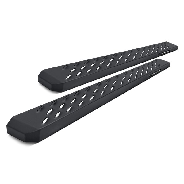 Raptor Series® - 6.5" Sawtooth Slide Track Series Black Running Boards