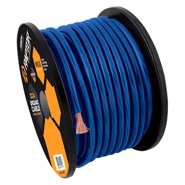 Raptor® - Vice Series 1/0 AWG Single 25' Blue Stranded GPT Power Cable
