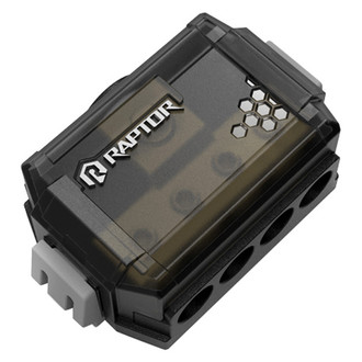 Raptor® - MID Series Gold Plated 4-Position Power & Ground Distribution Block (1 x 4 AWG In, 4 x 8 AWG Out)
