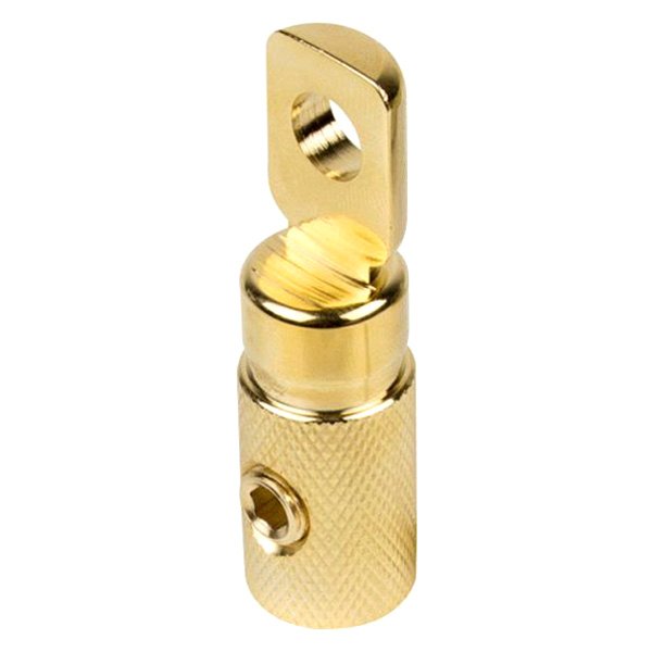 Raptor® - Mid Series 4 Gauge Uninsulated Gold Plated Heavy Duty Ring Terminal