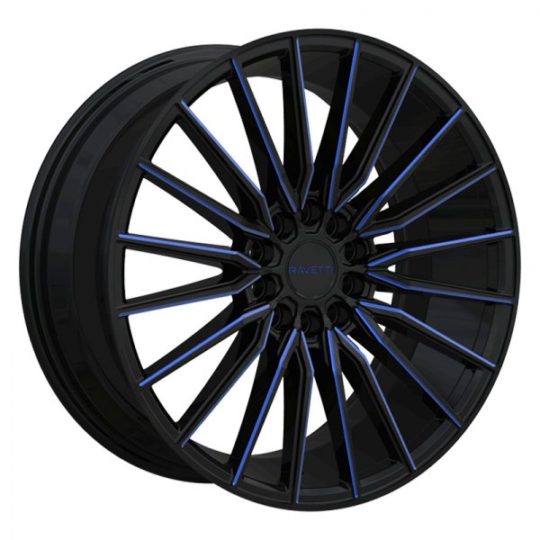 RAVETTI® - M18 Black with Blue Milled Accents