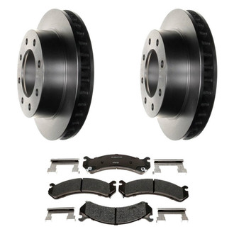 Raybestos® - R-Line™ 1-Piece Brake Kit with Semi-Metallic Brake Pads