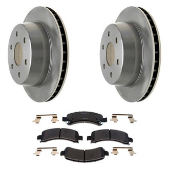 Raybestos® - R-Line™ Plain Rear Brake Kit with Ceramic Pads