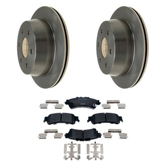 Raybestos® - R-Line™ Plain Rear Brake Kit with Ceramic Pads