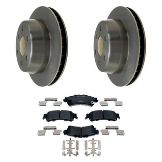 Raybestos® - R-Line™ Plain Rear Brake Kit with Ceramic Pads