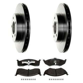 Raybestos® - R-Line™ Plain Brake Kit with Semi-Metallic Pads