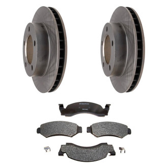 Raybestos® - R-Line™ 1-Piece Brake Kit with Semi-Metallic Brake Pads