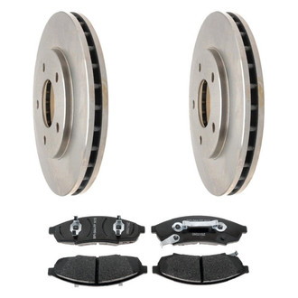 Raybestos® - R-Line™ Plain Front Brake Kit with Semi-Metallic Pads