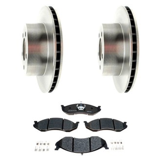 Raybestos® - R-Line™ Plain Front Brake Kit with Semi-Metallic Pads