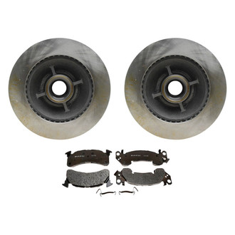 Raybestos® - R-Line™ Plain Front Brake Kit with Semi-Metallic Pads