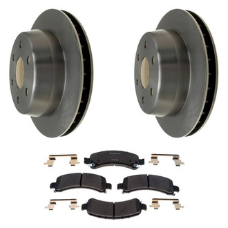 Raybestos® - R-Line™ Plain Rear Brake Kit with Ceramic Pads