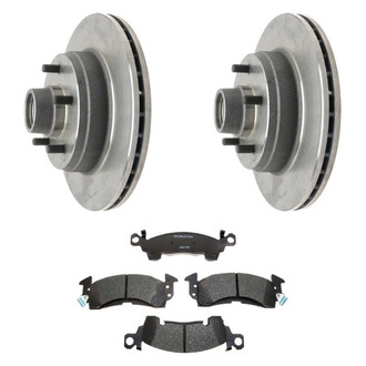 Raybestos® - R-Line™ Plain Front Brake Kit with Semi-Metallic Pads