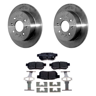 Raybestos® - R-Line™ Plain Rear Brake Kit with Ceramic Pads