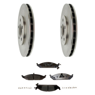 Raybestos® - R-Line™ 1-Piece Brake Kit with Semi-Metallic Brake Pads