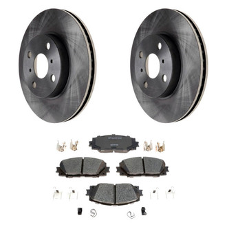 Raybestos® - R-Line™ Plain Front Brake Kit with Ceramic Pads