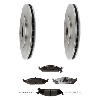 Raybestos® - R-Line™ Plain Front Brake Kit with Semi-Metallic Pads