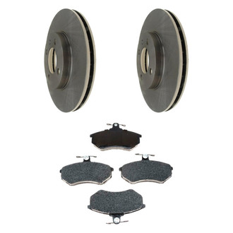 Raybestos® - R-Line™ Plain Front Brake Kit with Semi-Metallic Pads