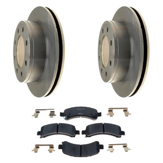 Raybestos® - R-Line™ Plain Rear Brake Kit with Ceramic Pads