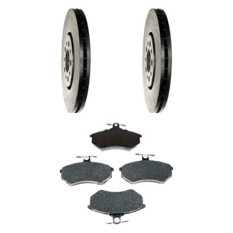 Raybestos® - R-Line™ Plain Front Brake Kit with Semi-Metallic Pads