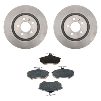 Raybestos® - R-Line™ Plain Front Brake Kit with Semi-Metallic Pads