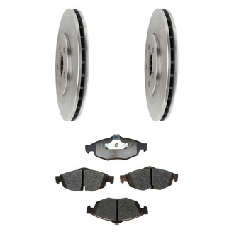 Raybestos® - R-Line™ Plain Front Brake Kit with Semi-Metallic Pads