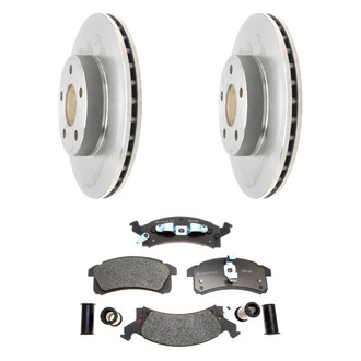 Raybestos® - R-Line™ 1-Piece Brake Kit with Semi-Metallic Brake Pads