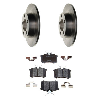 Raybestos® - R-Line™ Plain Rear Brake Kit with Semi-Metallic Pads