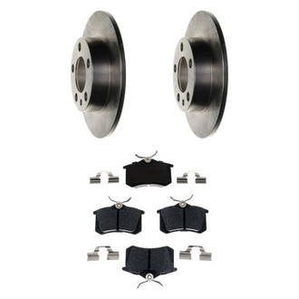 Raybestos® - R-Line™ Plain Rear Brake Kit with Semi-Metallic Pads