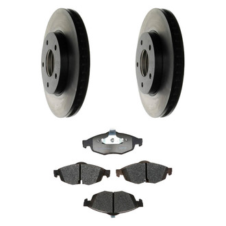 Raybestos® - R-Line™ Plain Front Brake Kit with Semi-Metallic Pads
