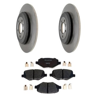 Raybestos® - R-Line™ Plain Rear Brake Kit with Ceramic Pads