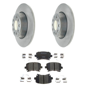 Raybestos® BNDL-1269-31017582 - R-Line™ Plain Rear Brake Kit with Ceramic Pads