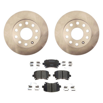 Raybestos® - R-Line™ Plain Rear Brake Kit with Ceramic Pads