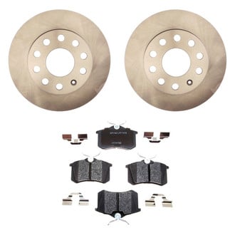 Raybestos® - R-Line™ Plain Rear Brake Kit with Semi-Metallic Pads