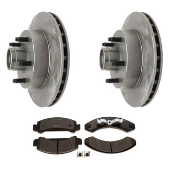 Raybestos® - R-Line™ Plain Front Brake Kit with Ceramic Pads
