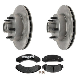 Raybestos® - R-Line™ 1-Piece Brake Kit with Semi-Metallic Brake Pads
