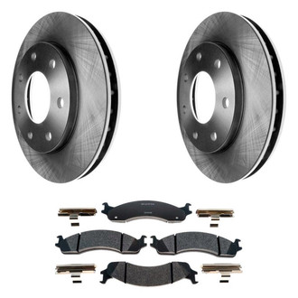 Raybestos® - R-Line™ Plain Front Brake Kit with Semi-Metallic Pads