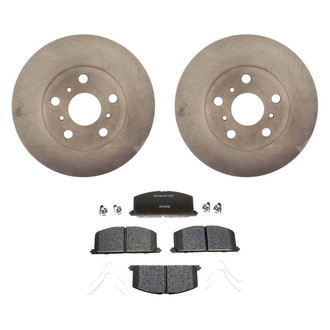 Raybestos® BNDL-1269-31017673 - R-Line™ Plain Front Brake Kit with Semi-Metallic Pads