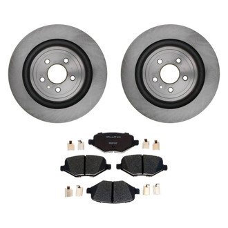 Raybestos® - R-Line™ Plain Rear Brake Kit with Ceramic Pads