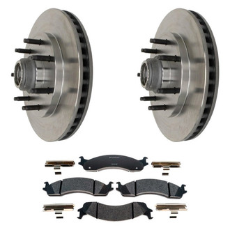 Raybestos® - R-Line™ Plain Front Brake Kit with Semi-Metallic Pads