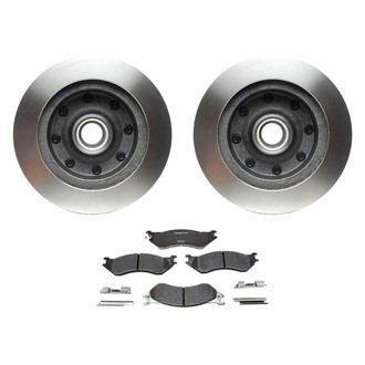 Raybestos® - R-Line™ Plain Front Brake Kit with Semi-Metallic Pads