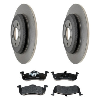 Raybestos® - R-Line™ 1-Piece Brake Kit with Semi-Metallic Brake Pads