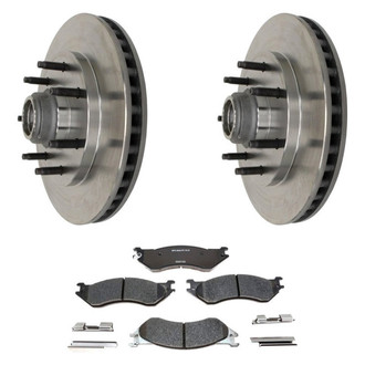 Raybestos® - R-Line™ Plain Front Brake Kit with Semi-Metallic Pads
