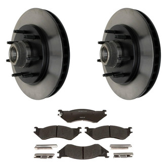 Raybestos® - R-Line™ Plain Front Brake Kit with Ceramic Pads