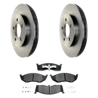 Raybestos® - R-Line™ Plain Front Brake Kit with Ceramic Pads