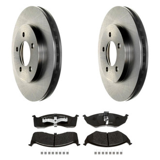 Raybestos® - R-Line™ Plain Front Brake Kit with Semi-Metallic Pads