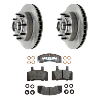 Raybestos® - R-Line™ Plain Front Brake Kit with Semi-Metallic Pads