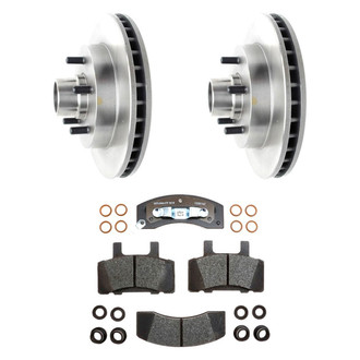 Raybestos® - R-Line™ Plain Front Brake Kit with Semi-Metallic Pads